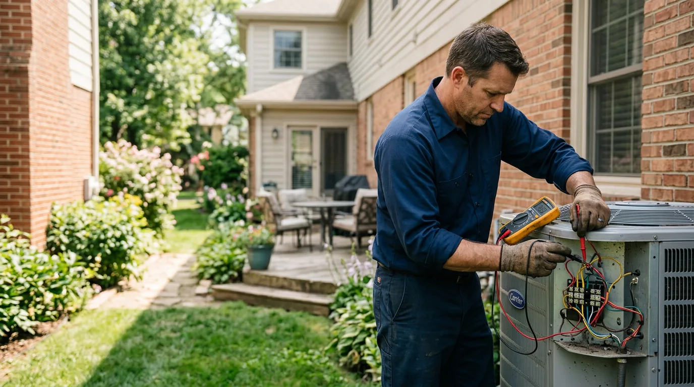 HVAC technician working near Sharon Hill, PA